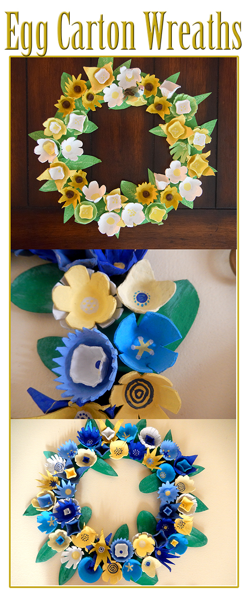 My Cup Overflows Egg Carton Wreath