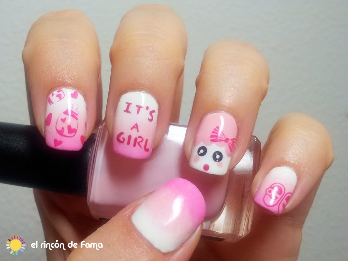 Baby shower nail art | el rincon de fama