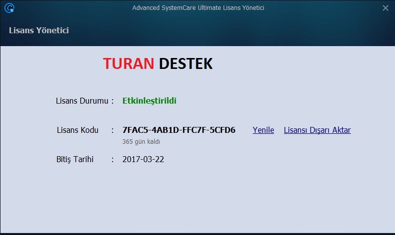 Advanced systemcare lisans kodu 11.1