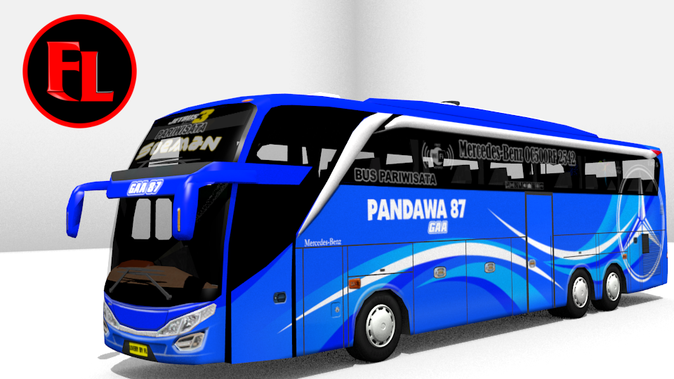 Download Mod Bussid Bus Jb3 Pandawa 87 - livery truck anti gosip