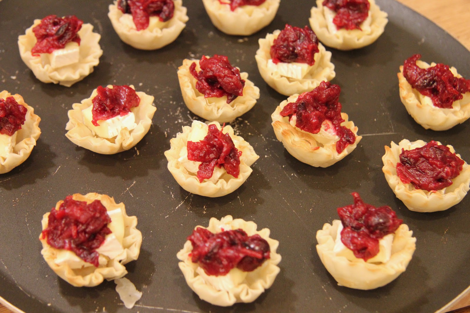 Camembert and Cranberry Tartletts - The Culinary Chase
