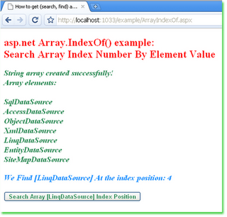 How to get (search, find) array index position by array element value ...