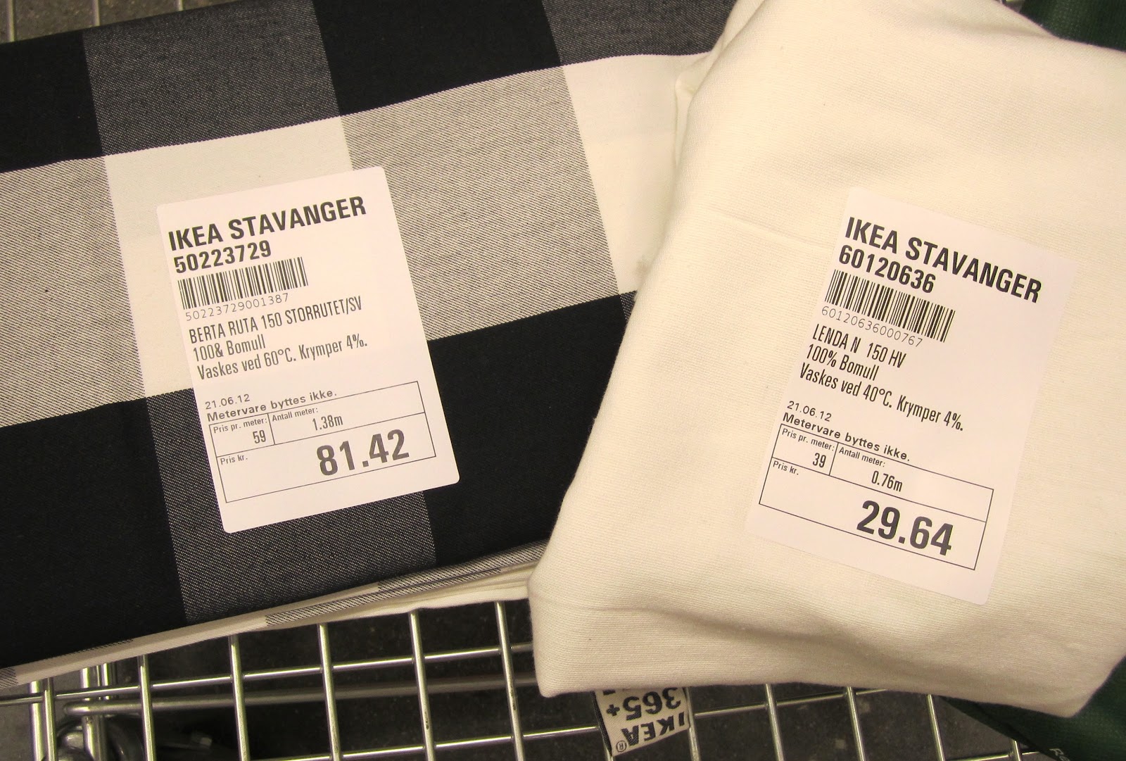A Few Threads Loose Fabric shopping at Ikea
