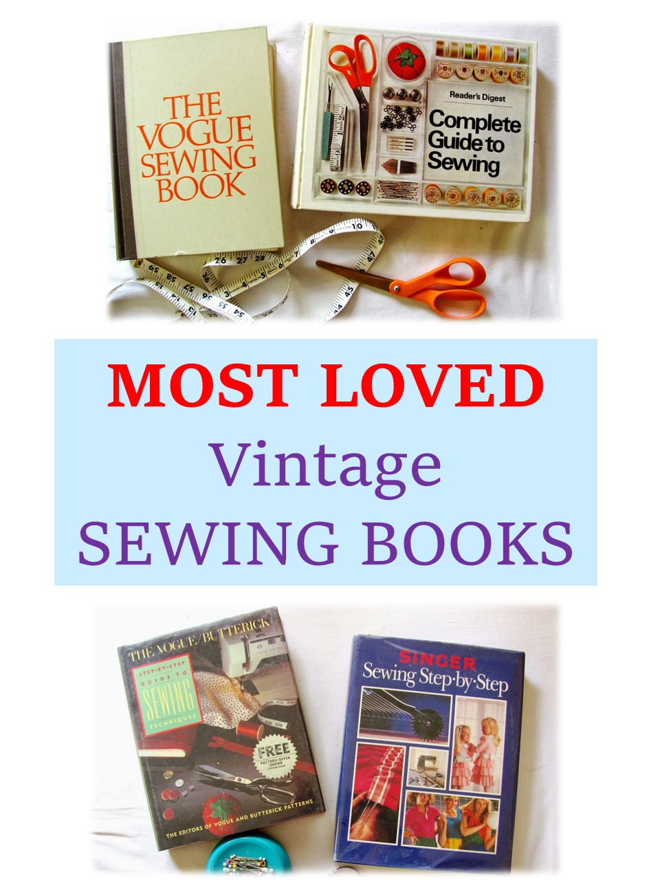 Pintucks: Fashion Library: Most Loved Vintage Sewing Books