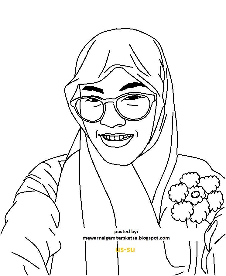 Mewarnai Gambar: Mewarnai Gambar Bidadari 5