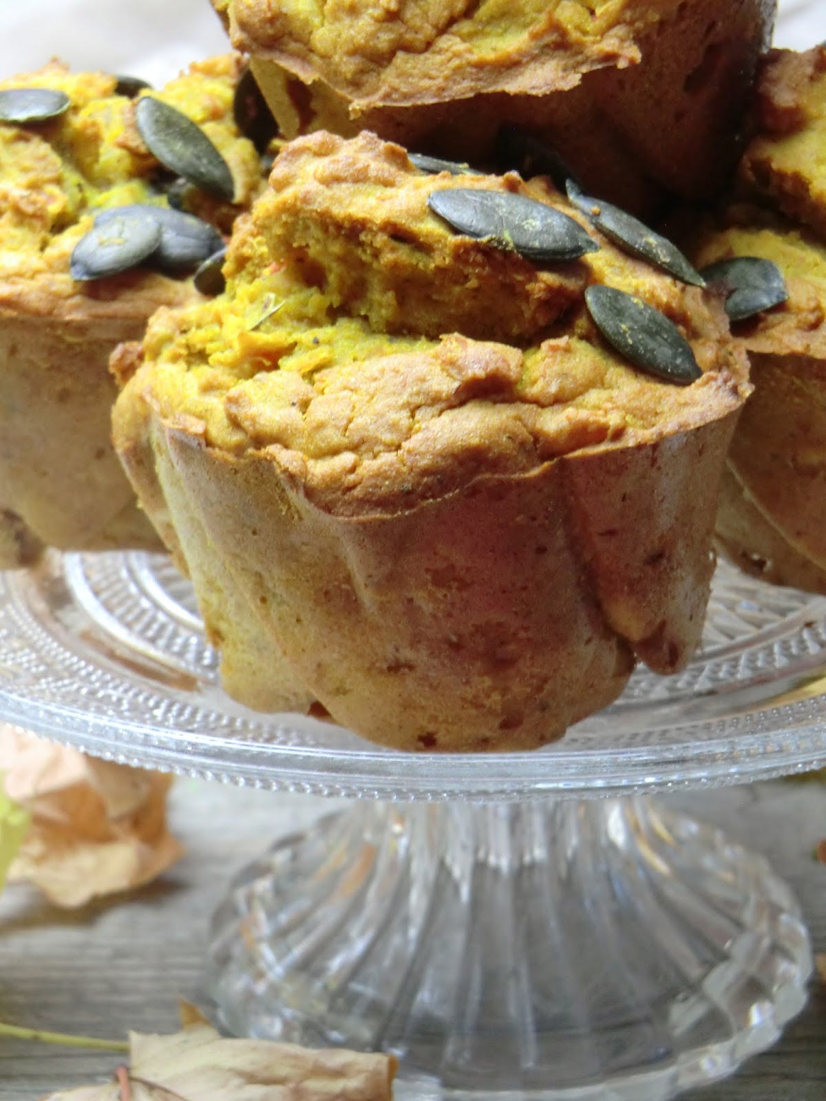 Muffins salés au potimarron à la farine de teff sans gluten et sans