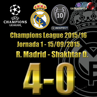Benzema (1-0) - Real Madrid 4 - 0 Shakhtar D. Champions League. Jornada 1 (15/09/2014)
