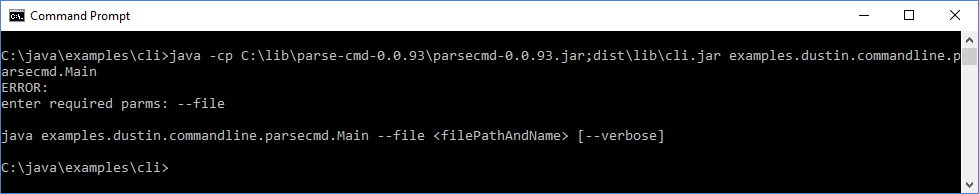 Inspired by Actual Events: Java Command-Line Interfaces (Part 9): parse-cmd