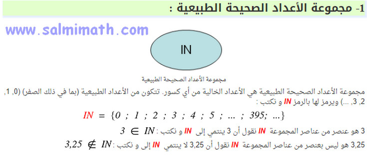 الاعداد الصحيحة