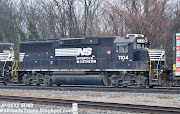 NS 7104 GP60 EMD Locomotive Train Engine Nose Shot, (ns gp emd locomotive train engine norfolk southern railroad macon georgia brosnan rail yard built )