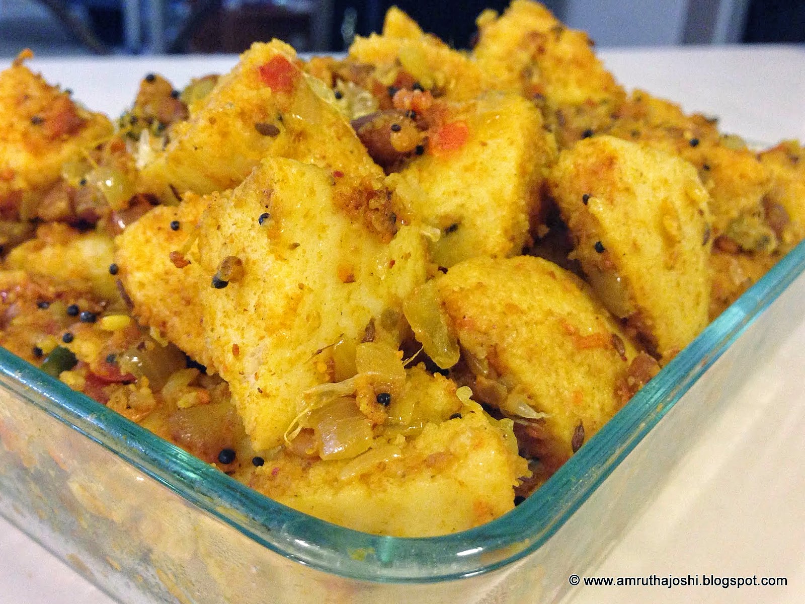 Ammus Veggie Ventures: MASALA IDLI: SPICY SOUTH INDIAN RICE CAKES