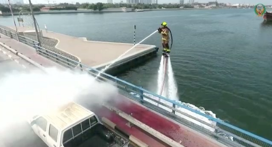 0 Will this work in Nigeria? Dubai Civil Defence launches service that allows firefighters to use water jetpacks