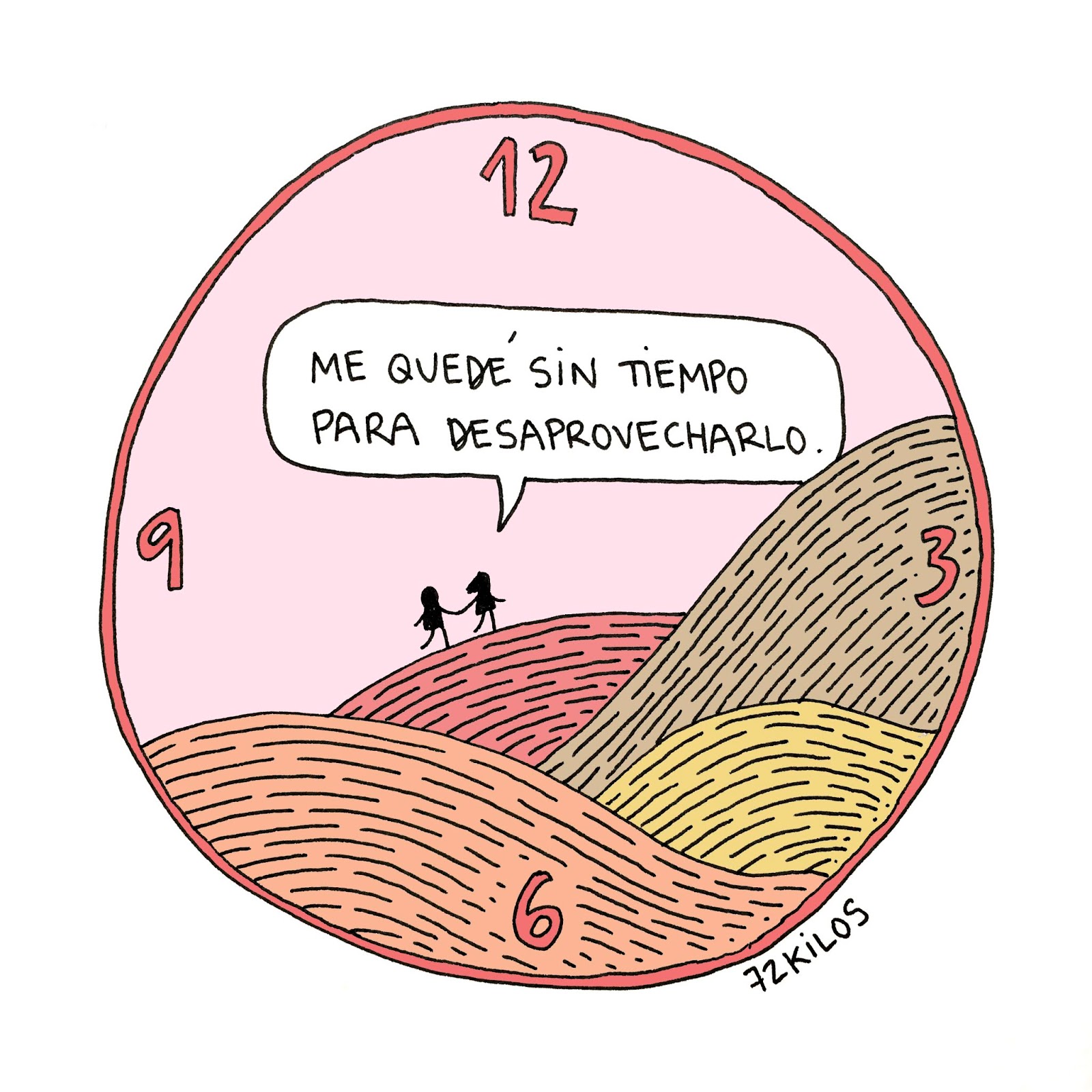 72 kilos Sin tiempo.