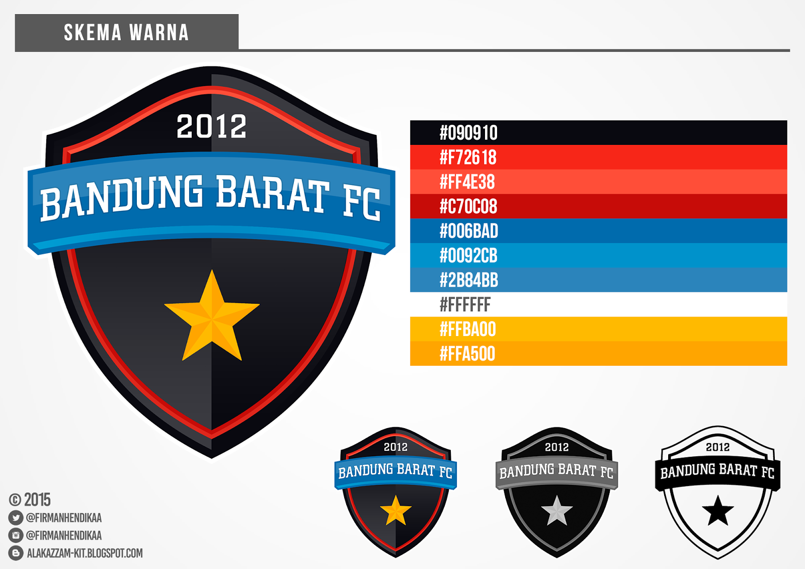 Bandung Barat FC Crest / Logo Design | Alakazzam Kit Design