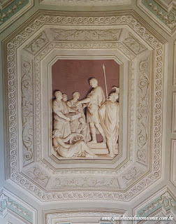 teto museus vaticanos sala tapecarias alegoria pioVI - Três tetos dos Museus Vaticanos
