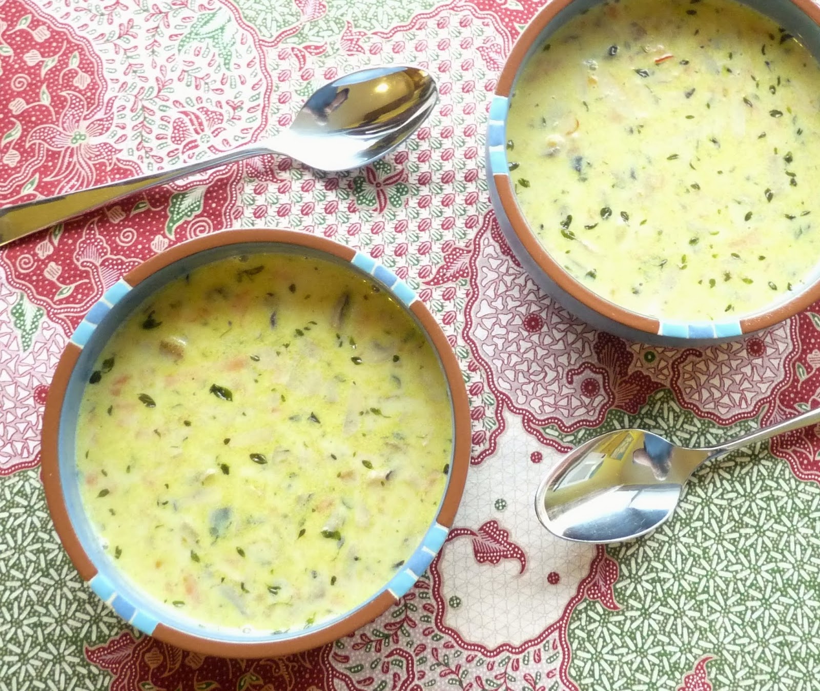 Oyster Mushroom Chowder with Saffron
