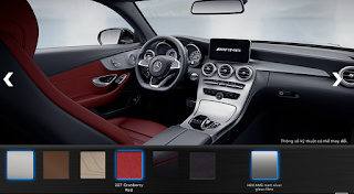 Màu nội thất Mercedes AMG C43 4MATIC 2017 Nội thất Mercedes AMG C43 4MATIC 2017 màu Đỏ Cranberry 227