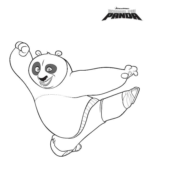 Kung Fu Panda Colour Drawing HD Wallpaper - colours drawing wallpaper