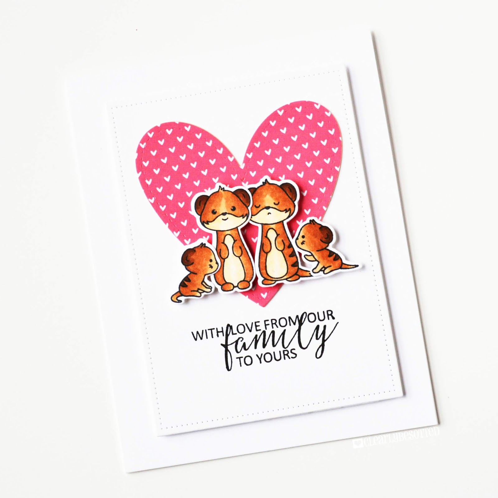 Stamping Sharing With Love From Our Family To Yours