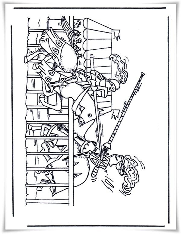Ausmalbilder zum Ausdrucken: Ausmalbilder Ritter