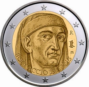 2 Euro Commemorative Coins Italy 2013, Giovanni Boccaccio