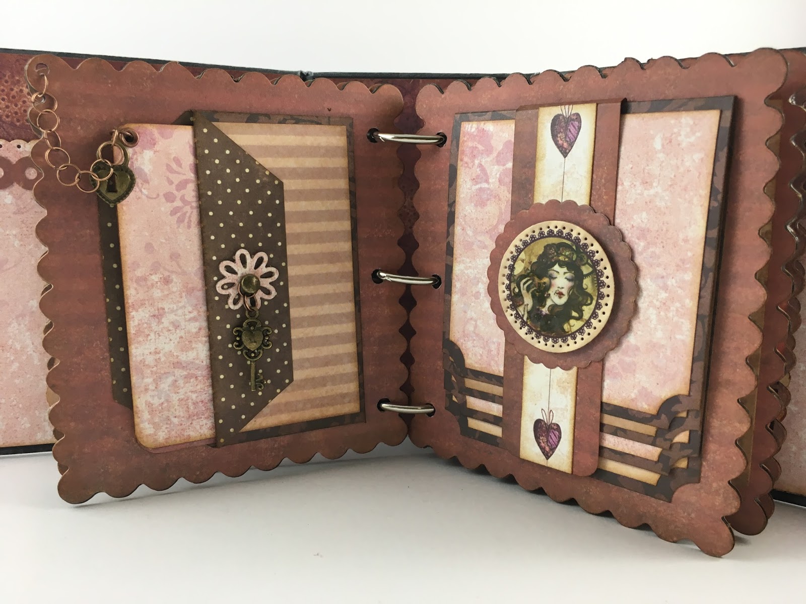 Create for Memories Mini Scrapbook Album Using Santoro London Paper Collection