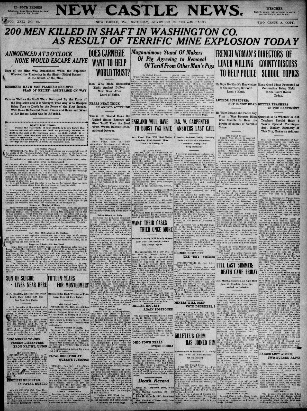 Old Industry of Southwestern Pennsylvania Marianna Mine and Coke Works