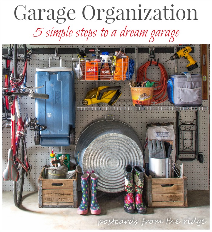 How to Organize Your Garage in 5 Simple Steps | Postcards from the Ridge