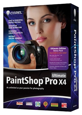 Capa Corel PaintShop Pro X4 + Serial