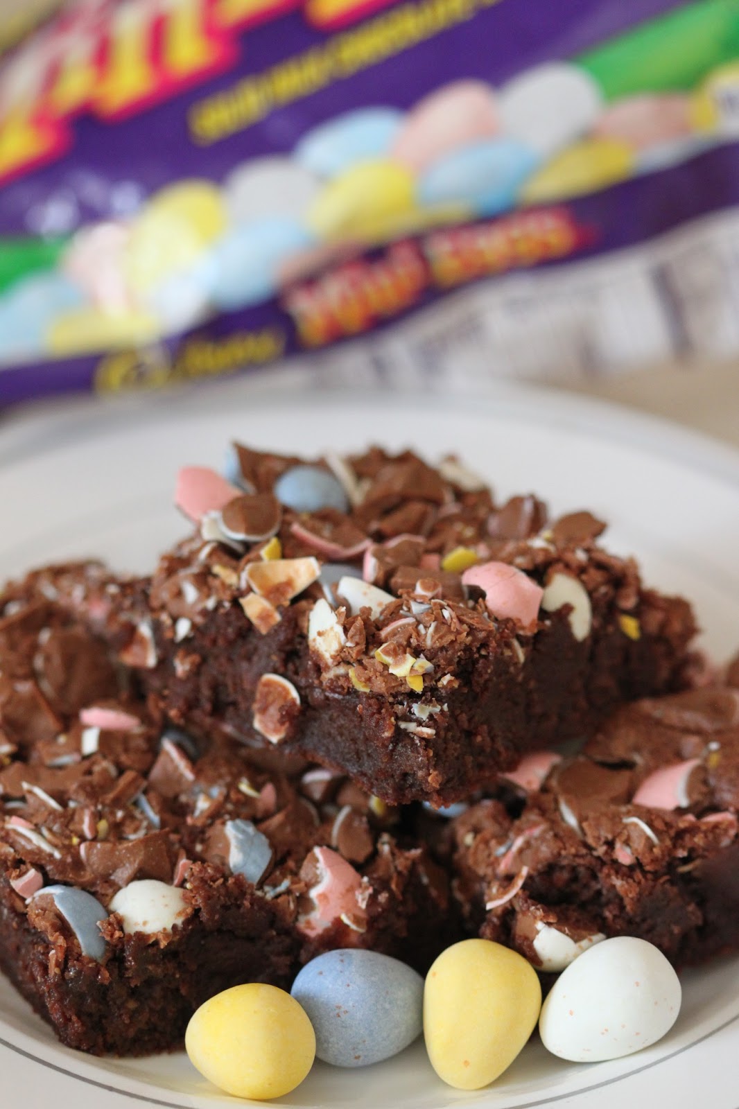 Milk Chocolate Cadbury Mini Egg Brownies