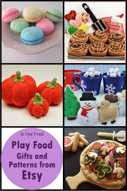 Play Food Products from Etsy- a gift guide from In Our Pond