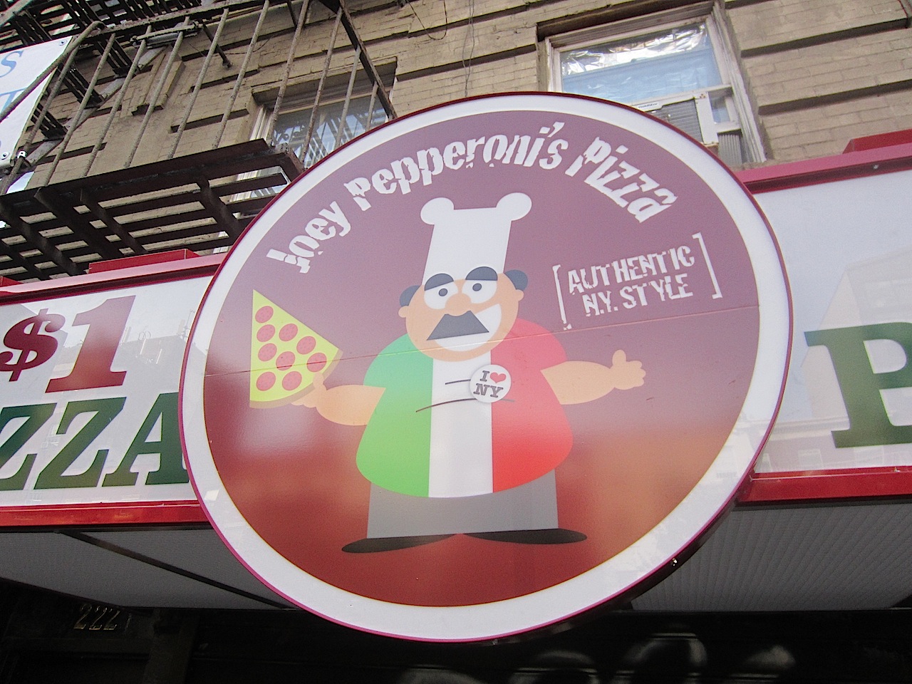 EV Grieve Joey Pepperoni bringing his 1 pizza to First Avenue