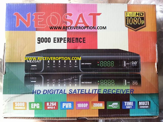 NEOSAT 9000 EXPERIENCE HD RECEIVER AUTO ROLL POWERVU KEY NEW SOFTWARE