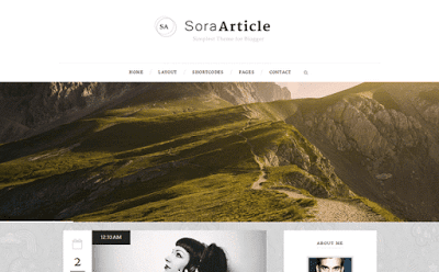 sora article blogger template high quality free blogger templates
