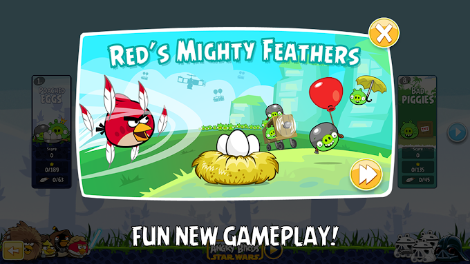 Angry Birds Red’s Mighty Feathers: para Android y iOS se actualiza ahora hay 15 nuevos niveles (Game Paly Video)