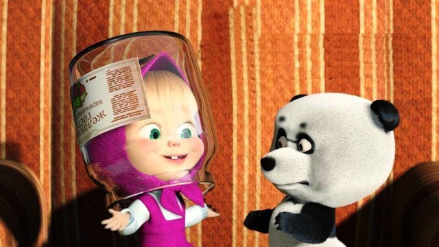Gambar Wallpaper Masha Panda Film Kartun Kelinci