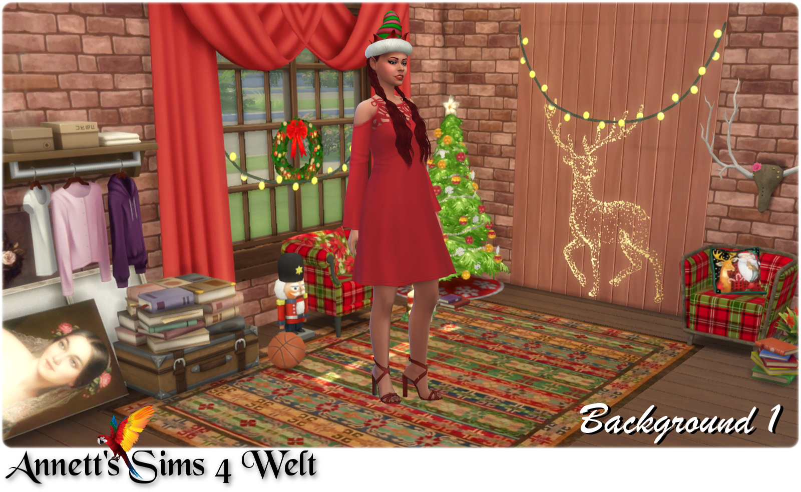 Khám phá thế giới Sims 4 của Annett với bộ sưu tập hình nền phòng CAS Giáng sinh đẹp mê hồn. Bộ ảnh này sẽ đưa bạn đến với những không gian tuyệt đẹp đầy màu sắc và tính cách riêng, giúp bạn thỏa sức sáng tạo và tận hưởng không khí đón Giáng sinh đầy hứng khởi. Đừng bỏ lỡ cơ hội tận hưởng thế giới Sims 4 đầy phong cách này!
