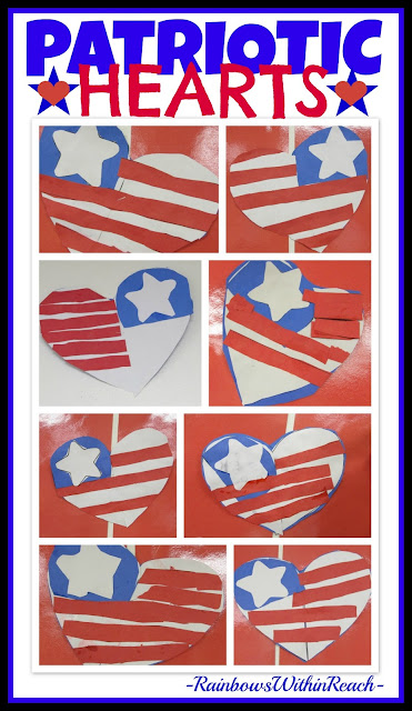 Patriotic Hearts for President's Day via RainbowsWithinReach