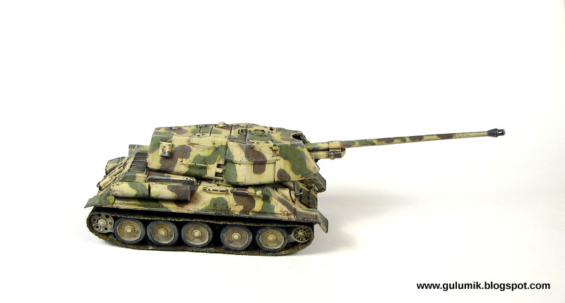 Gulumik Military Models: Egyptian T-34 SPG 100mm 1/72
