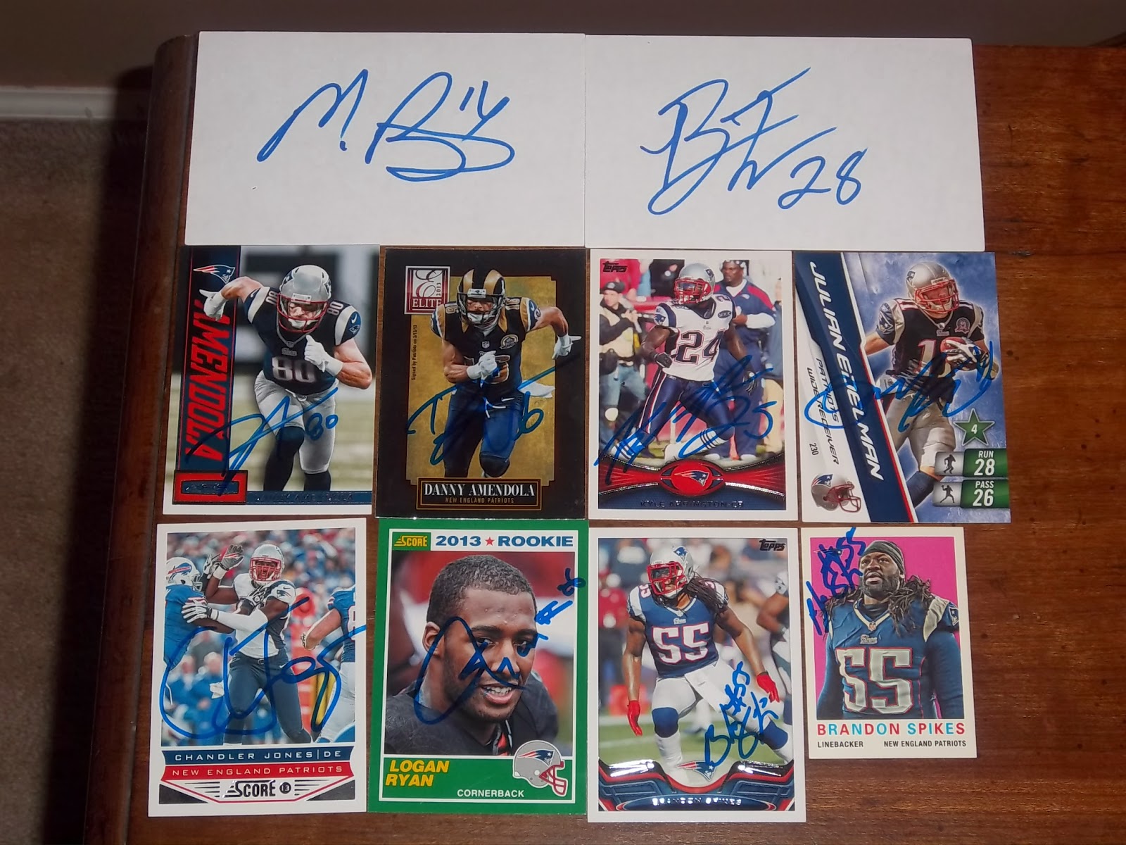Dion S Autograph Collection Patriots Ravens 12 22 2013 Ouch