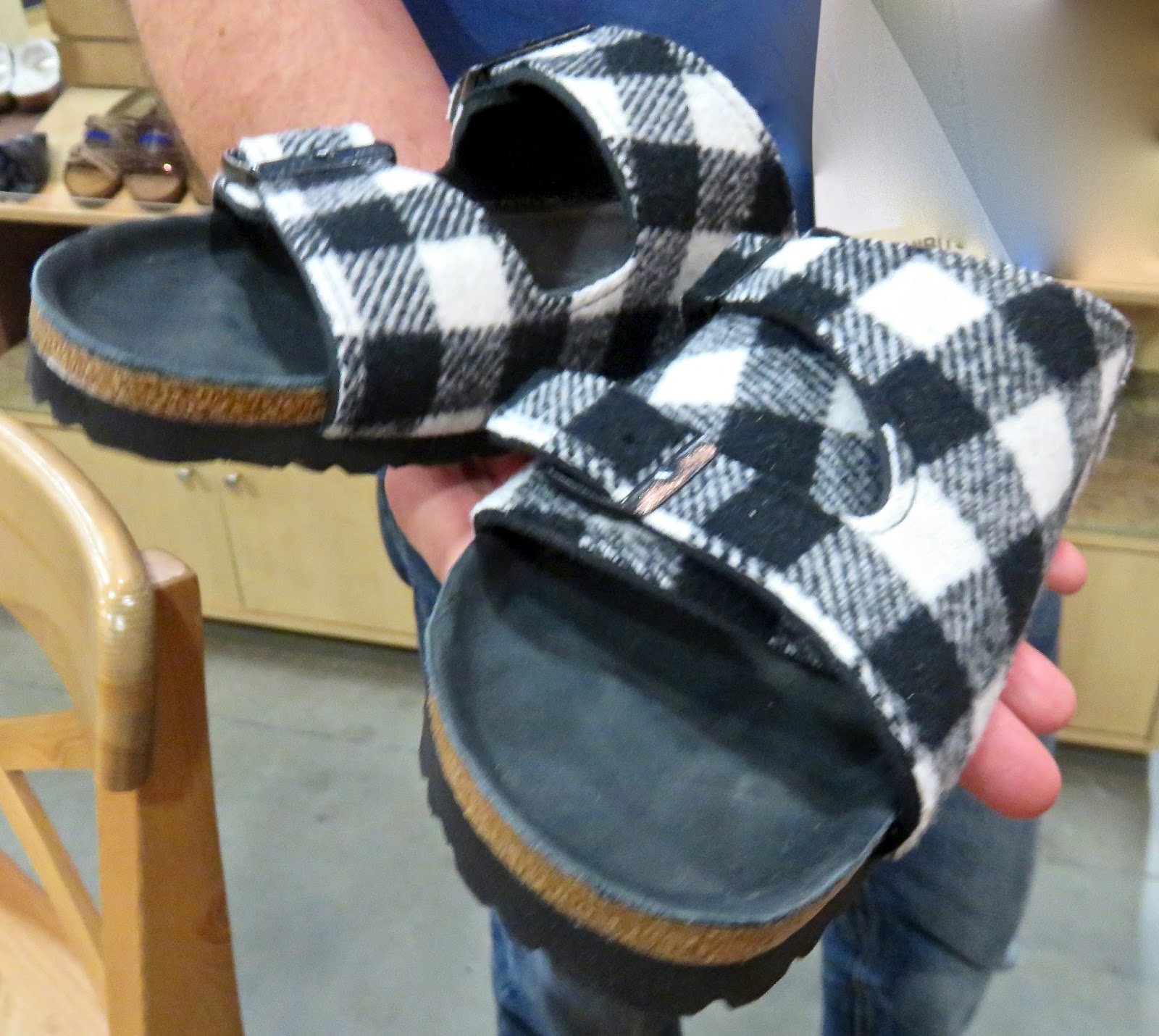 buffalo plaid birkenstock