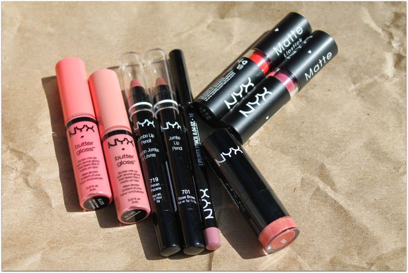 NYX Lip products