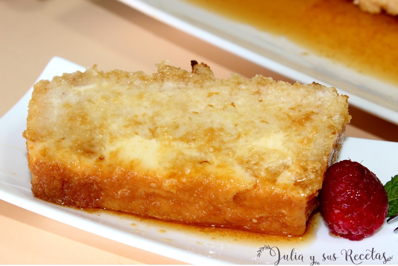 JULIA Y SUS RECETAS Pudin de pan con aroma de limón, sin gluten
