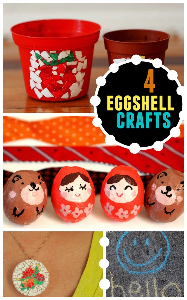 4 Eggshell Crafts to make for Easter with the kids