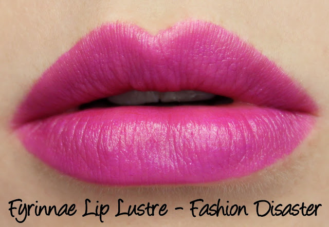 Fyrinnae Lip Lustre - Fashion Disaster Swatches & Review