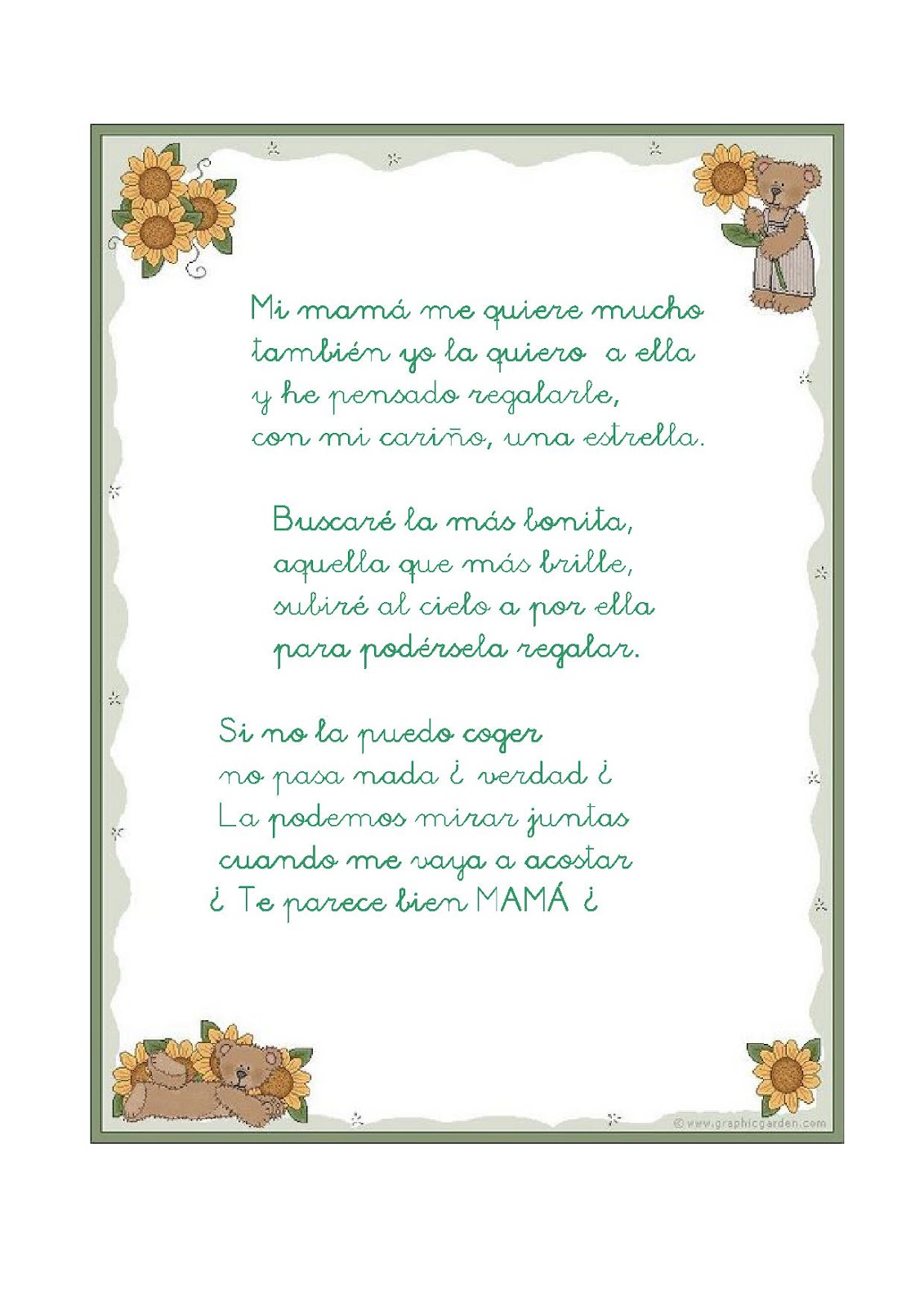 Poesias para la madre