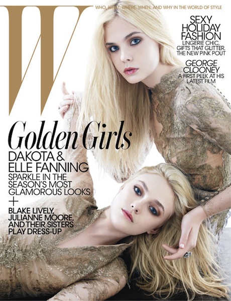 Dakota and Elle Fanning Cover W Magazine