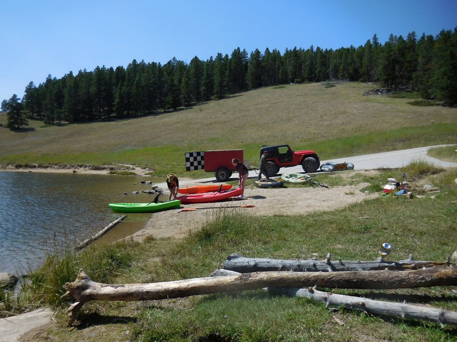 Living Our Dream Tie Hack Dam and Reservoir