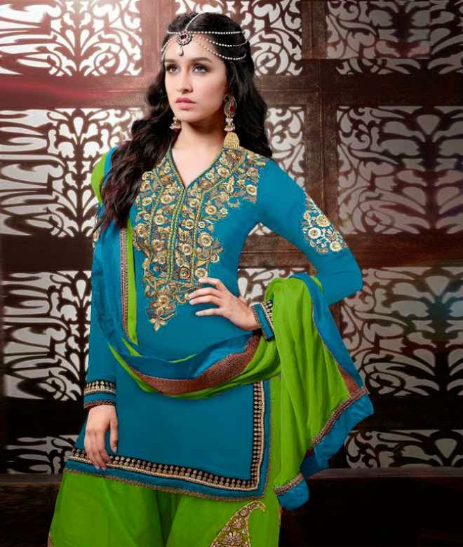 Shraddha Kapoor Gorgeous Hot Photos in Designer Punjabi Suits | Salman ...