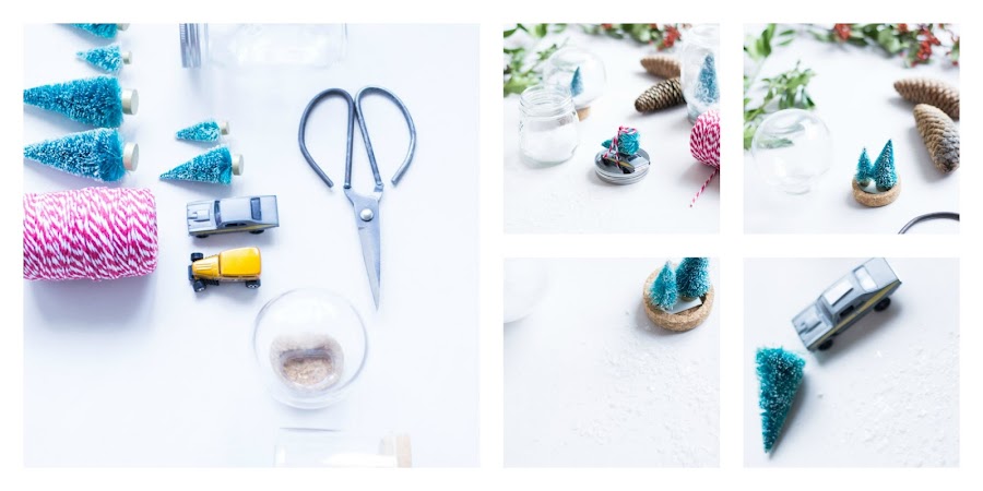 Bolas de cristal nieve navidad diy